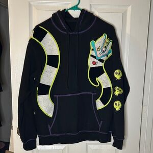 Unisex Beetlejuice Hoodie with Iconic Snake Design